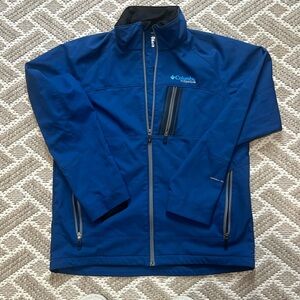Columbia Titanium Interchange Navy Blue Lightweight Large Full Zip Jacket